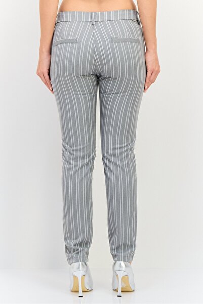 Reiko Women Cigarette Fit Stripe Straight Leg Pants, Multicolor