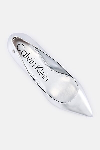 Calvin Klein Women Medium Deja2 Slip On Pumps, Silver