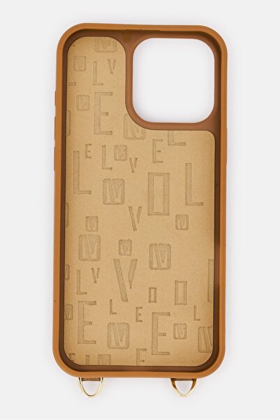 Levelo iPhone 16 Pro Max Serena Leather 3 Card Slots Protective Case, Brown