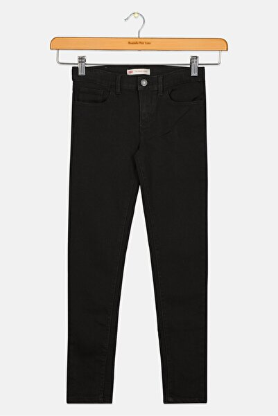Levi's Kids Girl Solid Super Skinny Jeans, Black