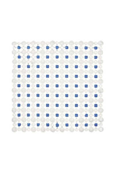 OEM Covor de baie antiderapant, 45x45 cm, albastru