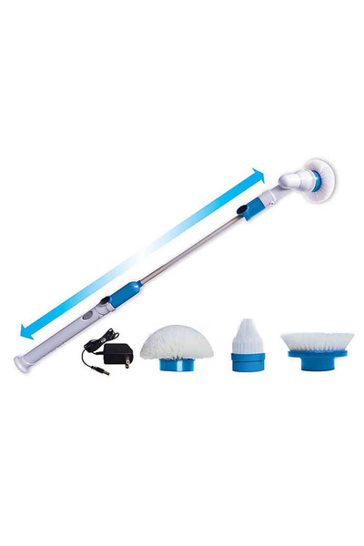 ROMSHOP Electric rotating brush for bathroom and kitchen, 3 heads included