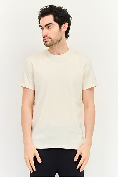 Champion Men Sportswear Fit Short Sleeve Outdoor T-Shirt, Cream