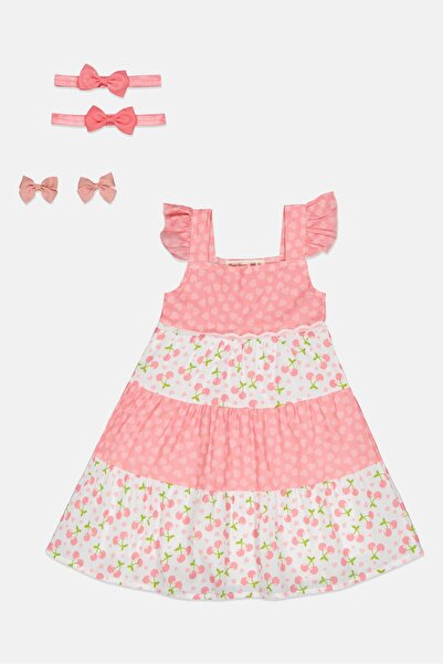 English Laundry Kids Girl 5 Pcs Allover Print Dress, Multicolor