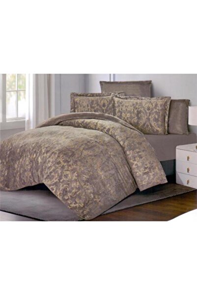 PROMISE King Blanket BlueGreen Velvet Floral 6 Pieces