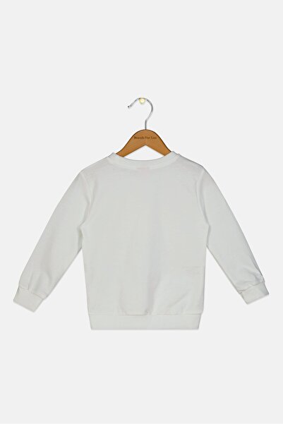 Barbie Toddlers Girl Long Sleeve Graphic Print Sweatshirt, White