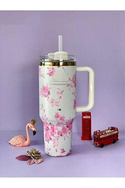 Generic G K EXCLUSIVE Floral Print Quencher H2.0 Insulated Tumbler (40 OZ | 1.18L) for Gym, Travelling (Pack