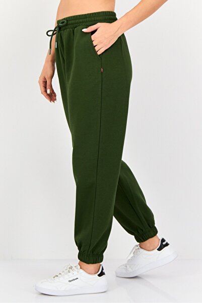 Levi's Women Regular Fit Plain Jogger Pants, Dark Olive