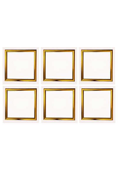 AS TİCARET ستة إطارات مقاس 20×20 (بدون ملصقات) - ذهبي