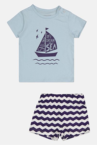 English Laundry Toddlers Boy Crew Neck Short Sleeve Graphic Print T-Shirt And Shorts Set, Multicolor