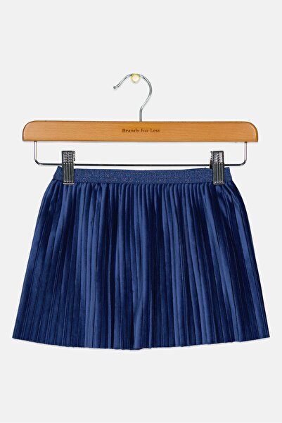 Gingersnaps Toddlers Girl Pull On Plain Mini Skirts, Navy