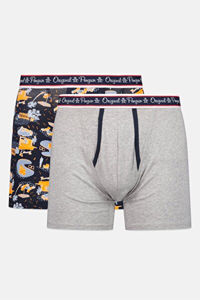 Original Penguin Men 2 Pieces Allover Print Boxer Briefs, Multicolor