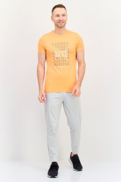 Puma x One8 Men Slim Fit Short Sleeve Training T-Shirt, Light Orange