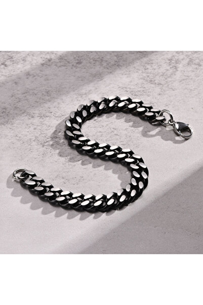 Satürn Silver Kuyumculuk Çelik Zincir Erkek Kolye Ve Bileklik Set Kararmaz Çelik Kolye Çelik Zincir Kolye Kalın Zincir