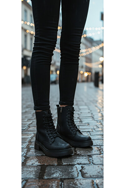 DB Ženske Protivklizni đon čipkane cipele Čizme sa rajsferšlusom