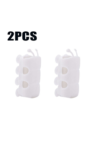 Choice قطعتان من حوامل رأس الدش المصنوعة من السيليكون الأبيض، قابلة للإزالة، ...