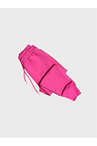 ALİŞ KİDS Σετ αθλητικής φόρμας για κορίτσια από βαμβακερό ροζ ριγέ μακρυμάνικο