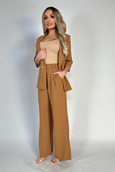 WildFashion Elegant 2-piece suit with three-quarter sleeves and long trousers H754-8