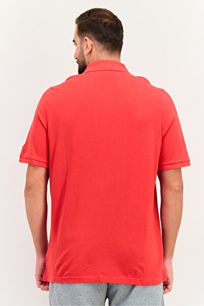 Puma Scuderia Ferrari Men Sportswear Fit Graphic Print Outdoor Polo Shirt, Red