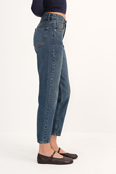 Addax Yüksek Bel Mom Jean Pantolon PN8767