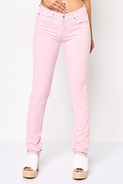 Harmont & Blaine Women Regular Fit Brand Logo Straight Leg Pants, Pink