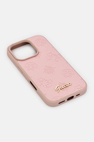 Guess iPhone 16 Pro Metal Logo Protective Case, Pink