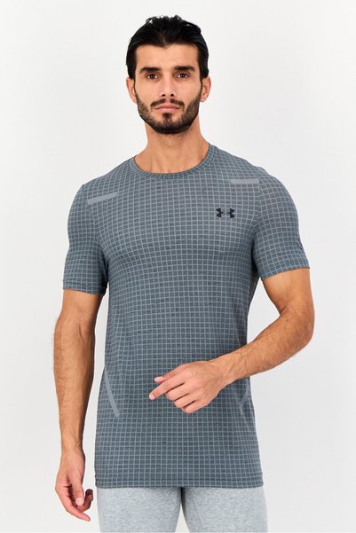 Under Armour Men Sportswear Fit Short Sleeve Outdoors T-Shirt, Grey