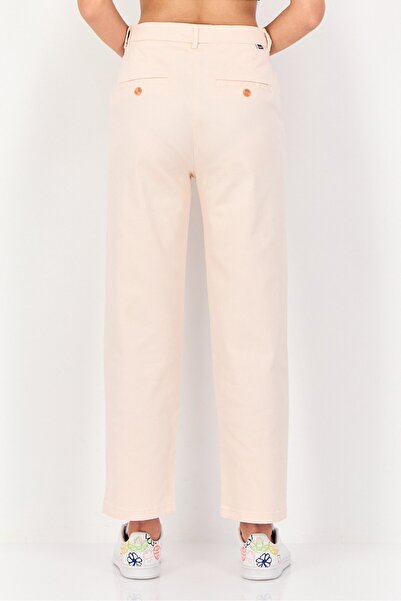 Reiko Women Regular Fit Solid Chino Pants, Pink