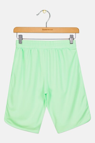 GAP Kids Boy Textured Basic Shorts, Lime Green
