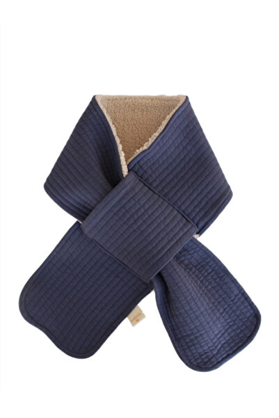 Miela Kids Çift taraflı Kapitone Atkı (Peluş Astarlı)