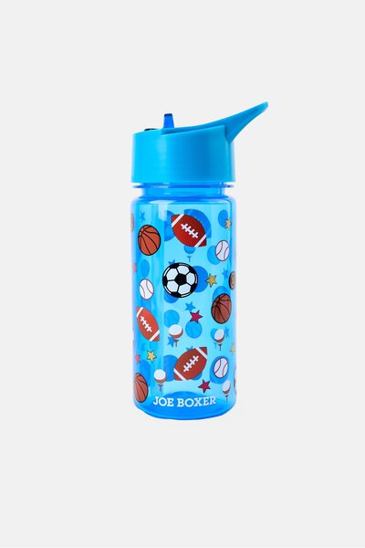 Joe Boxer Kids Graphic Print Water Bottle 500 ml, Multicolor