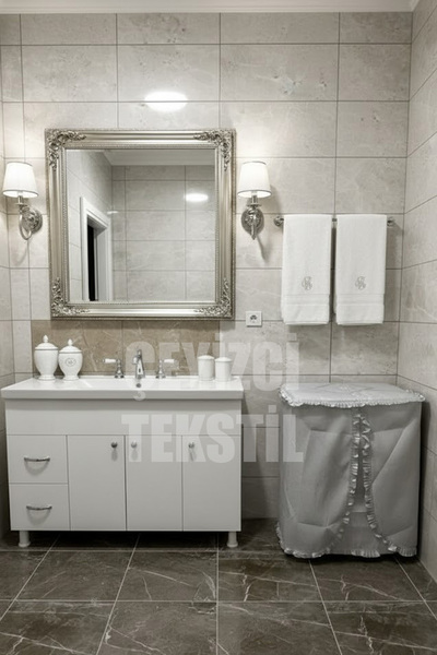 Çt Çeyizci Tekstil Washing Machine Cover - Gray