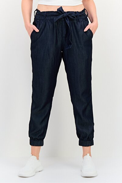 Levi's Women Regular Fit Solid Denim Jogger Pants, Navy