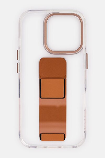 Levelo iPhone 16 Pro Morphix Clara Grip Stand Protective Case, Transparent