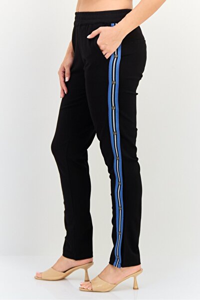 Reiko Women Street Fit Textured Sweatpants, Black