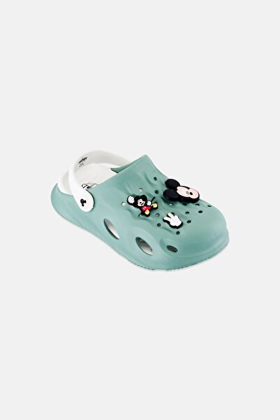 Disney Kids Boy Mickey Mouse Slingback Clogs, Sage Green