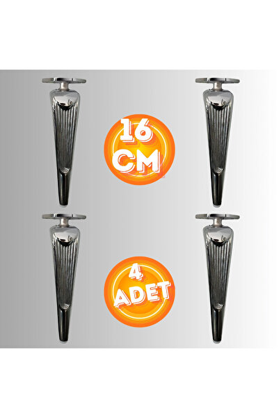 CAN METAL 16 CM METAL KLAS KOLTUK AYAĞI MOBİLYA AYAĞI ÜNİTE AYAĞI KONSOL AYAĞ...