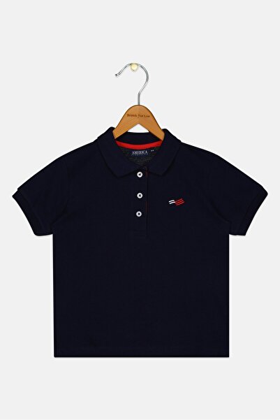 Perry Ellis America By Kids Boy Brand Logo Polo Shirt, Navy