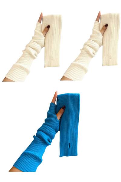 ALDAYER 3 τεμάχια πλεκτά μανίκια με κορδόνια