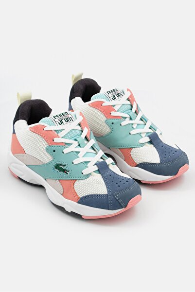 Lacoste Women Storm 96 120 Lace Up Casual Shoes, Off White Combo