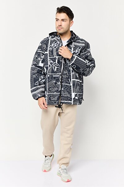 adidas Men Sportswear Fit Long Sleeve Outdoor Jacket, Multicolor