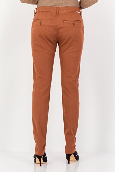 Reiko Women Skinny Fit Solid Skinny Pants, Brown