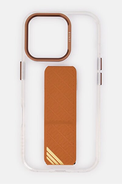 Levelo iPhone 16 Pro Morphix Clara Grip Stand Protective Case, Transparent
