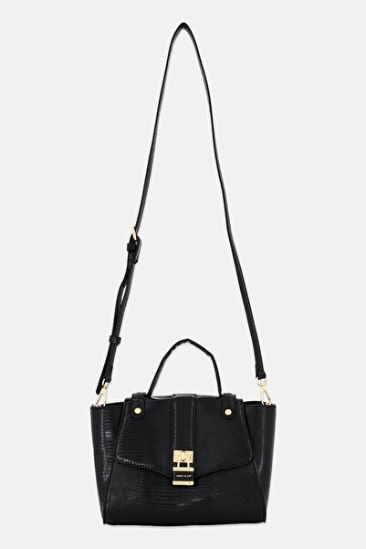 Anne Klein حقيبة ساتشيل نسائية منقوشة، سوداء