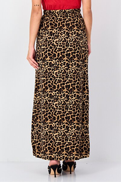 Brave Soul Women Animal Print Maxi Skirt, Multicolor