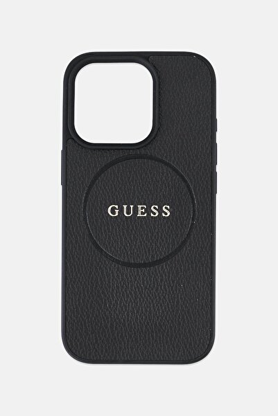 Guess iPhone 16 Pro Magsafe Brand Logo Protective Case, Black