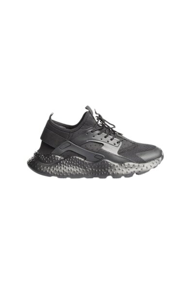OEM Lightweight Men's Sports Shoes, Textile/Polyester Exterior, Black, Size 41 (Approx. 26 cm)