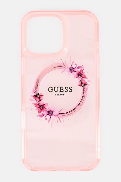 Guess iPhone 16 Pro Max Brand Logo Magsafe Protective Case, Pink