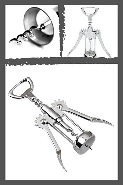 Kiesa Professional Chrome Metal Corkscrew Opener Corkscrew