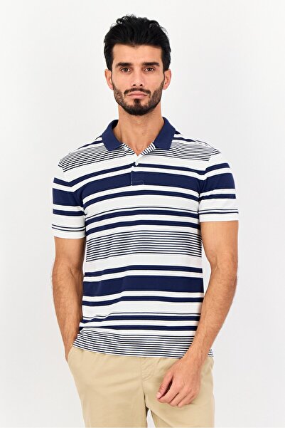 Levi's Men Regular Fit Short Sleeves Stripe Polo Shirt, Multicolor